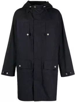 A.P.C. парка с кулиской на капюшоне, синий