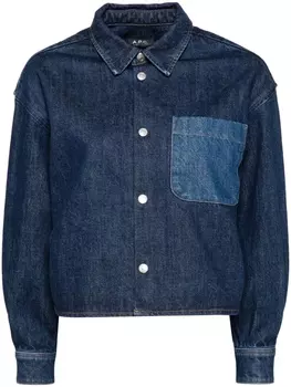 A.P.C. рубашка Bella, синий