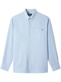 A.P.C. рубашка Mateo, синий