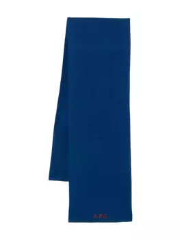 A.P.C. шарф William, синий