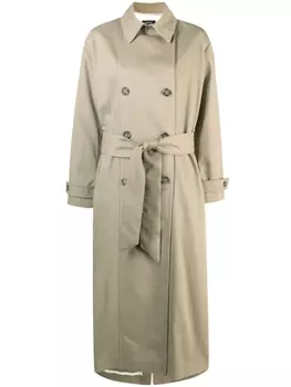 A.P.C. тренч Louise из смеси шерсти и хлопка, нейтральный цвет