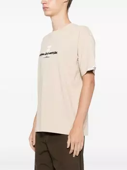 AAPE BY *A BATHING APE футболка с логотипом, нейтральный цвет