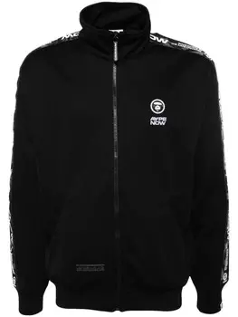 AAPE BY *A BATHING APE куртка с нашивкой-логотипом, черный