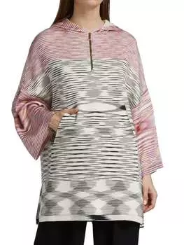 Абстрактное пончо с капюшоном Missoni