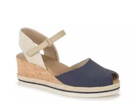 Acadia Wedge Сандалии Baretraps, Navy