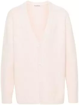 Acne Studios фактурный кардиган с V-образным вырезом, розовый