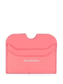 Acne Studios картхолдер с логотипом, розовый