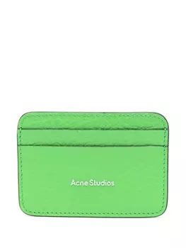 Acne Studios картхолдер с логотипом, зеленый