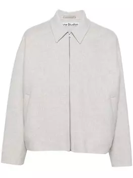 Acne Studios шерстяная куртка-рубашка, серый