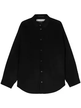 Acne Studios шерстяное пальто, черный