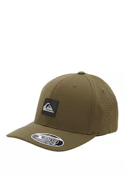 Адаптированная мужская шапка flexfit. Quiksilver, зеленый