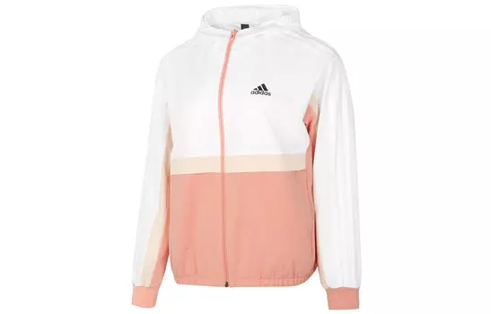 Adidas Куртка женская белые розовая многоцветная