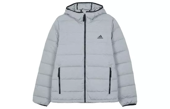 Adidas Мужская куртка-пуховик, Серебристо-серый