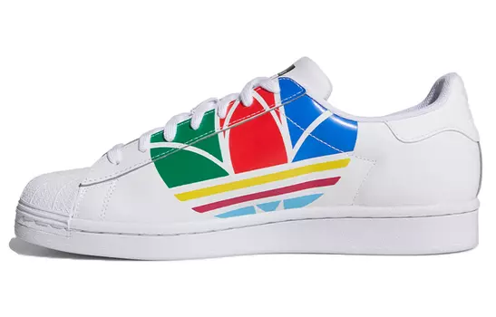 Adidas Originals Superstar Pure «Цветной трилистник — Cloud White»