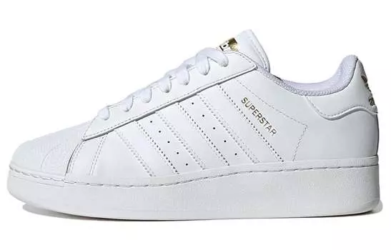 Adidas originals Superstar Series Обувь для скейтбординга унисекс, Cloud White/Cloud White/Gold Metallic