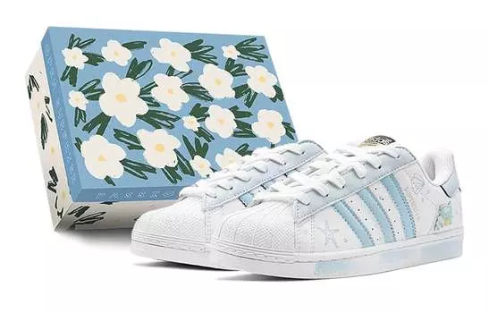 Adidas originals Superstar Series Обувь для скейтбординга унисекс, Sky Blue