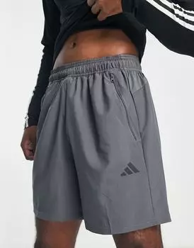 Adidas Training Essentials — серые 7-дюймовые тканевые шорты adidas