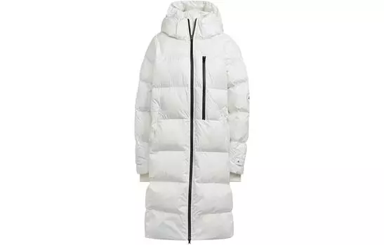 Adidas Женская стеганая куртка, белый