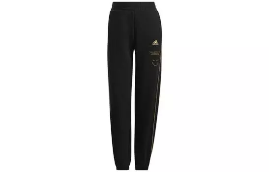 Adidas Женские трикотажные спортивные штаны, Черный