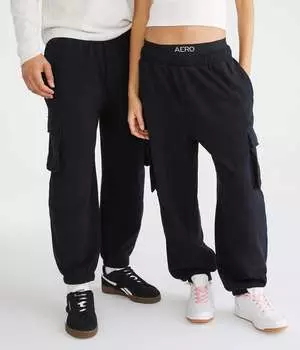 Aeropostale Essentials Cargo Джоггеры, черный