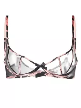 Agent Provocateur сетчатый бюстгальтер-балконет Ellise, черный