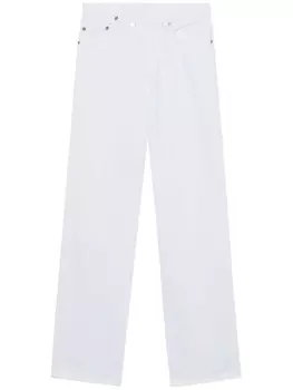 AGOLDE прямые джинсы Criss Cross, белый