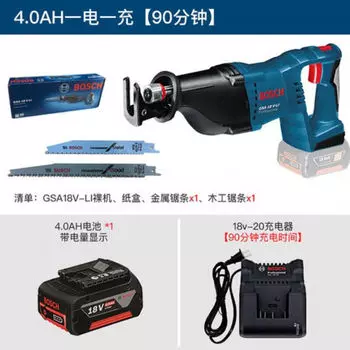 Сабельная пила аккумуляторная Bosch GSA18V-Li + аккумулятор 4.0Ah, зарядное устройство