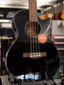 Акустическая бас-гитара Fender CB-60SCE — черная Fender CB-60SCE Bass -
