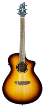 Акустическая гитара Breedlove Discovery S Concert Edgeburst CE Acoustic Electric Guitar in Red Cedar and African Mahogany