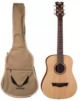 Акустическая гитара Dean Guitars Flight Series Spruce Travel Guitar with Gig Bag FLY SPR