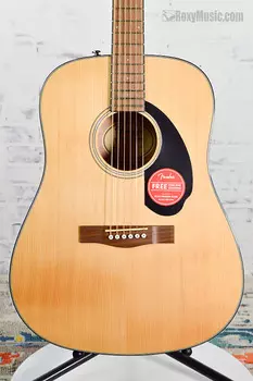 Акустическая гитара Fender CD60S Dreadnought Acoustic Guitar Solid Spruce Top Natural
