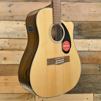 Акустическая гитара Fender CD-60SCE 12-String Dreadnought with Walnut Fretboard and Electronics Natural