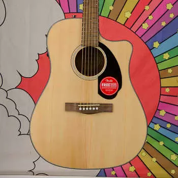 Акустическая гитара Fender CD-60SCE Dreadnought, Walnut Fingerboard, Natural