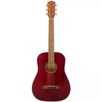 Акустическая Гитара Fender FA-15, красный
