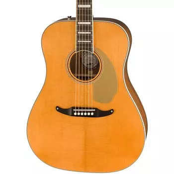 Акустическая гитара Fender King Vintage - Aged Natural, Ovangkol Fingerboard, Gold Pickguard