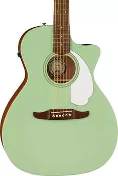Акустическая гитара Fender Newporter Player Acoustic-Electric Guitar, Surf Green