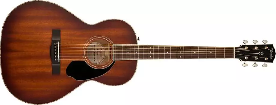 Акустическая гитара Fender Paramount PS-220E Acoustic Electric Guitar, Cognac burst Parlor with Case
