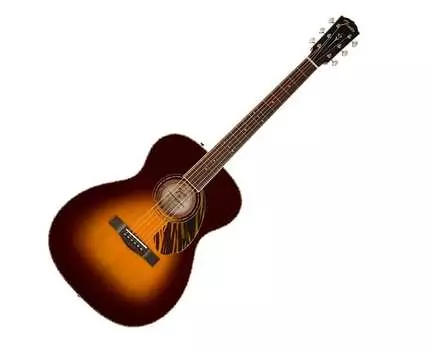 Акустическая гитара Fender PO-220E Orchestra w/ Case - 3-Tone Vintage Sunburst