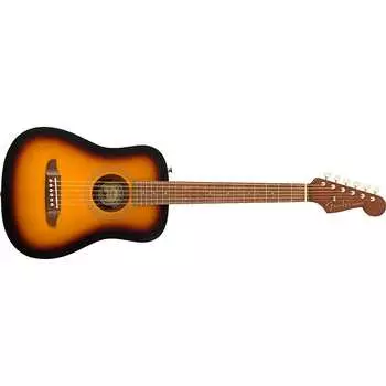 Акустическая гитара Fender Redondo Mini Acoustic Guitar w/ Gig Bag, Walnut Fretboard, Sunburst