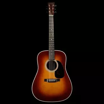 Акустическая гитара Martin D-28 2017 Dreadnought Acoustic Guitar Ambertone With Hard Case