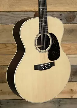 Акустическая гитара Martin Grand J-16E 12-String Acoustic/Electric Guitar Natural w/ Case
