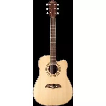 Акустическая гитара Oscar Schmidt OG1CE Dreadnought Cutaway 3/4 Size Mahogany Neck 6-String Acoustic-Electric Guitar