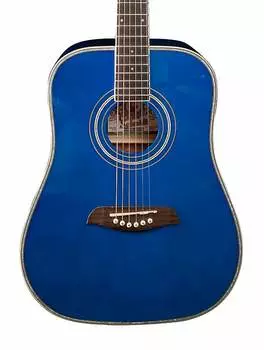 Акустическая гитара Oscar Schmidt OG1TBL-A 3/4 Size Dreadnought Acoustic Guitar. Trans Blue