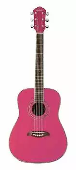 Акустическая гитара Oscar Schmidt OGHSP 1/2 Size Dreadnought Acoustic Guitar Pink