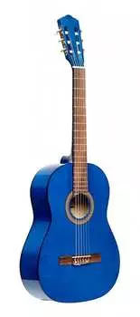 Акустическая гитара Stagg 4/4 Classical Guitar With Linden Top, Blue Scl50-Blue