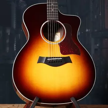 Акустическая гитара Taylor 214ce-SB-DLX Sunburst Deluxe Grand Auditorium Acoustic Electric Guitar
