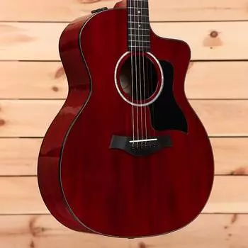 Акустическая гитара Taylor 224ce DLX LTD - Trans Red - 2202143151