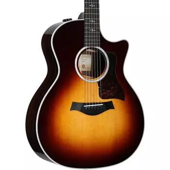 Акустическая гитара Taylor 414ce-R Grand Auditorium Acoustic-Electric Guitar, Tobacco Sunburst, with Case