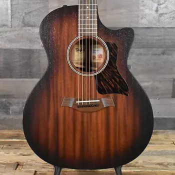 Акустическая гитара Taylor AD24CE Mahogany/Sapele - Shaded Edgeburst with Gig Bag