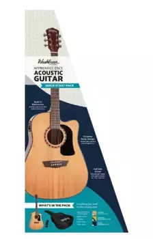 Акустическая гитара Washburn AD5CEPACK-A Apprentice Dreadnought Acoustic Electric Guitar Pack